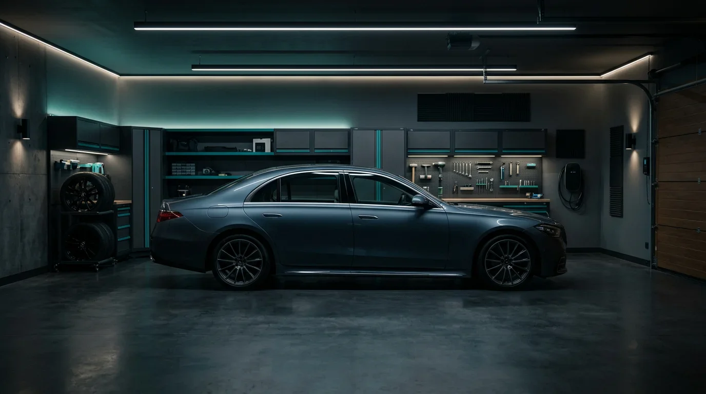Car storage in garage 1200x800